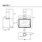Salamandra a Lenha Habit 80 + T C/ Kit de Ventilação - Rocal